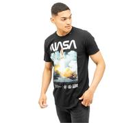 Nasa Men's Lift Off T Shirt, Black, S UK