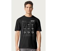 NASA Men's Lunar Eclipse Moon Phases T-Shirt in Black | Size: XL NASA Black XL