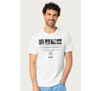 NASA Men's Retro Photo Ad The Future Is Now T-Shirt in White | Size: Medium NASA White M