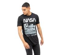 NASA Men's Salute Cotton T-shirt in Black | Size: Large NASA Black L