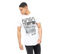 NASA Men's Salute Cotton T-Shirt White | Size: Medium NASA White M