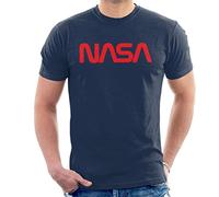 Nasa Men's The Logo 1975-1992 T-Shirt, Navy Blue, S