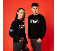NASA Metallic Logo Unisex Sweatshirt - Black | Size: Large NASA Black L