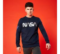 NASA Metallic Logo Unisex Sweatshirt - Navy - L