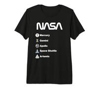 NASA Mission Mercury Gemini Apollo Space Shuttle Artemis Premium T-Shirt