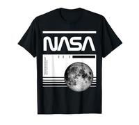NASA - Moon Blueprint & Barcode T-Shirt