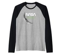 NASA - Moon Explore The Universe Raglan Baseball Tee