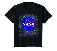 NASA Official Logo in The Stars Premium Graphic T-Shirt, Youth, Black, Small