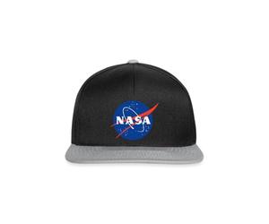 NASA Official Merchandise Classic Logo Snapback Cap Black/Grey