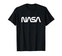 NASA Official Worm Logo Dark T-Shirt T-Shirt, Men, Black, Large