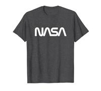 NASA Official Worm Logo Dark T-Shirt T-Shirt, Men, Dark Heather Grey, 3X-Large