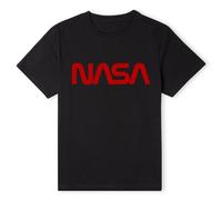 NASA Official Worm Red Logotype T-Shirt in Dark Navy | Size: Large NASA Dark Navy L