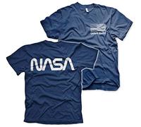 Nasa Officially Licensed Black Flag Mens T-Shirt (Navy), Medium