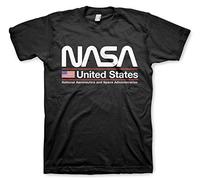 Nasa Officially Licensed United States Mens T-Shirt (Black), Small