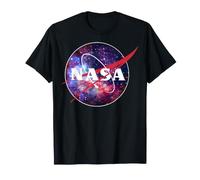 NASA Purple Pink Mix Galaxy Style Logo T-Shirt