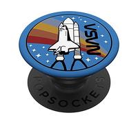 NASA Retro Rocket Rainbow Bridge Stars PopSockets Swappable PopGrip