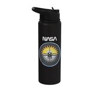 NASA Rocket in Circle Icon Stainless Steel Insulated Water Bottle