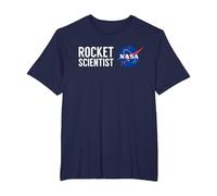 NASA Rocket Scientist T-Shirt, Men's Big and Tall, Navy Blue, 2X Tall