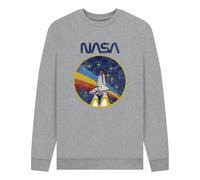 NASA Rocket Unisex Sweatshirt in Light Grey | Size: Large NASA Light Grey L