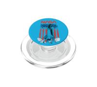 NASA Rocket With Flag Background PopSockets PopGrip for MagSafe