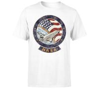 NASA Shuttle Emblem Unisex T-Shirt - White - XXL - White