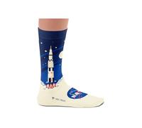 NASA Socks - Space Expedition, Discovery, Saturn V, Gifts for Space Enthusiasts, Cotton Socks, 4-7 and 7½-11½