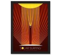 NASA Solar Surfing Innovative Advanced Concepts Framed Wall Art A4 Artery8 Black A4