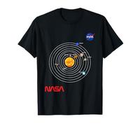 NASA Solar System Planets with name Worm Insignia Logo T-Shirt