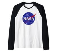 NASA Space Inspiration Collection - Insignia Logo Glitter Raglan Baseball Tee