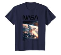 NASA Space Shuttle Discovery Over Earth Space Kids T-Shirt