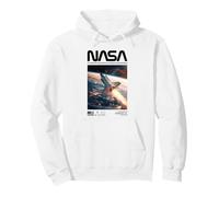 NASA Space Shuttle Discovery Over Earth Space Pullover Hoodie