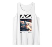 NASA Space Shuttle Discovery Over Earth Space Tank Top