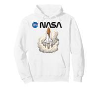 NASA Space Shuttle Program Worm Logo Mission Vintage Retro Pullover Hoodie