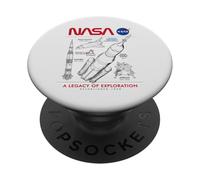 NASA Space Shuttle SLS Saturn V Apollo Lunar Schematic PopSockets Adhesive PopGrip