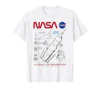NASA Space Shuttle SLS Saturn V Apollo Lunar Schematic T-Shirt