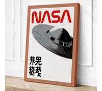 NASA Spacecraft Blueprint Canvas Wall Art Print 30x20 Inch (76 x 51 cm)