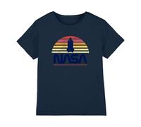 NASA Sunset Kids T Shirt, Navy, 5-6