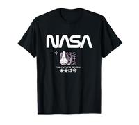 NASA The Future Is Now Japanese Text T-Shirt