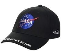 Nasa Unisex Acnasadcp002 Baseball Cap, Noir, Standard