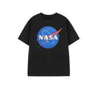 NASA Classic Logo Unisex Kids Black Short-Sleeved T-Shirt | Official NASA Graphic Tee for Children | Space Exploration Theme Apparel for Boys & Girls | Astronomy Merchandise Gift