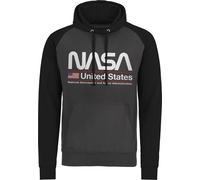 NASA United States Baseball Hoodie Dark-Grey-Black