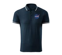 NASA Vintage Embroidered Design Original Logo Polo Shirt Premium Class Men