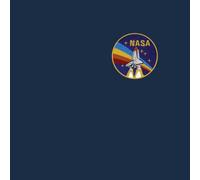 NASA Vintage Rainbow Shuttle Hoodie - Navy - S