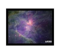 NASA Wavelength Nircam Orion Mosaic In Esasky Framed Poster in True Black NASA True Black