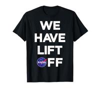 NASA We Have Lift Off Text Stack Logo T-Shirt