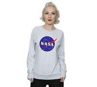 Nasa Women's Classic Insignia Logo Sweatshirt Medium Heather Grey