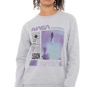 NASA Women's Mission Crew Sweatshirt in Grey | Size: Medium NASA Grey M