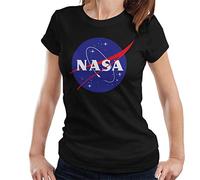 Nasa Women's The Classic Insignia T-Shirt, Black, S