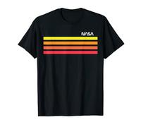 NASA Worm Official Logo (Yellow Orange Red Sunset Stripes) T-Shirt