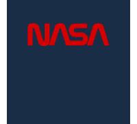 NASA Worm Red Logotype T-Shirt - Navy - S
